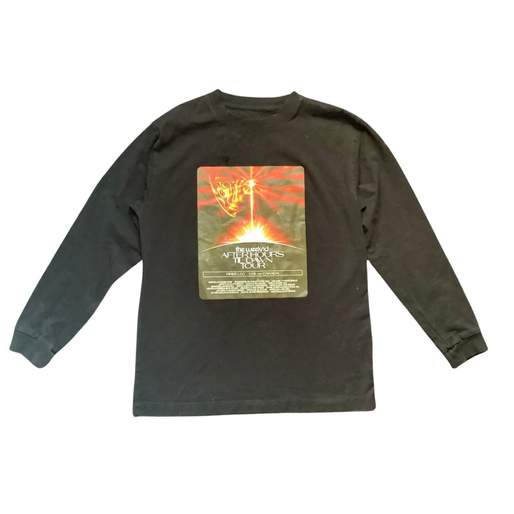 The Weeknd Black Long Sleeve Graphic Tour Tee